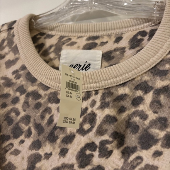 NWT Aerie Leopard Print Go- To Sweatshirt - Picture 3 of 4